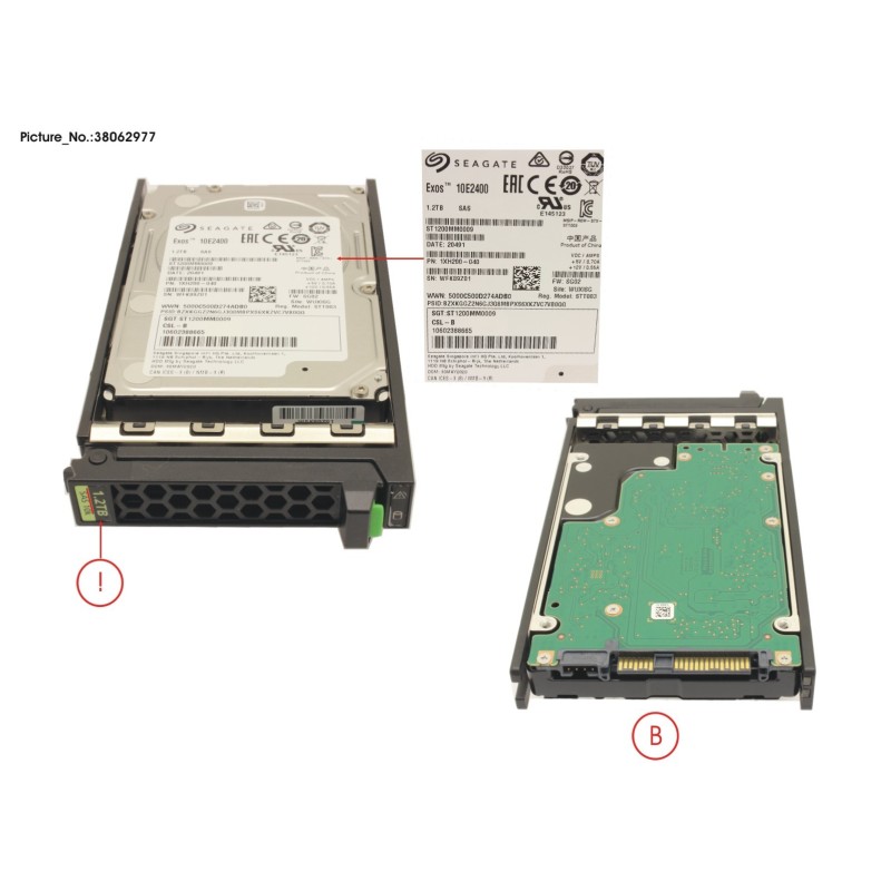 38062977 - HD SAS 12G 1.2TB 10K 512N HOT PL 2.5  EP