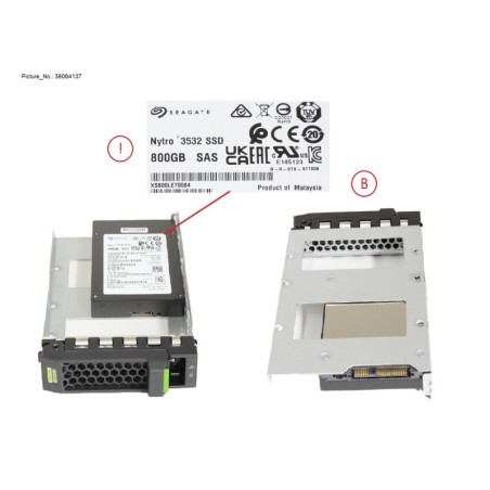 38064137 - SSD SAS 12G MU 800GB IN LFF SLIM