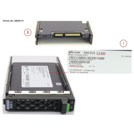 38060127 - SSD SATA 6G 1.92TB READ-INT. 2.5  H-P EP