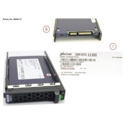 38060131 - SSD SATA 6G 7.68TB READ-INT. 2.5  H-P EP