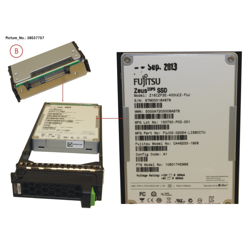 38037757 - DX S3 SSD MLC 2.5  400GB X1