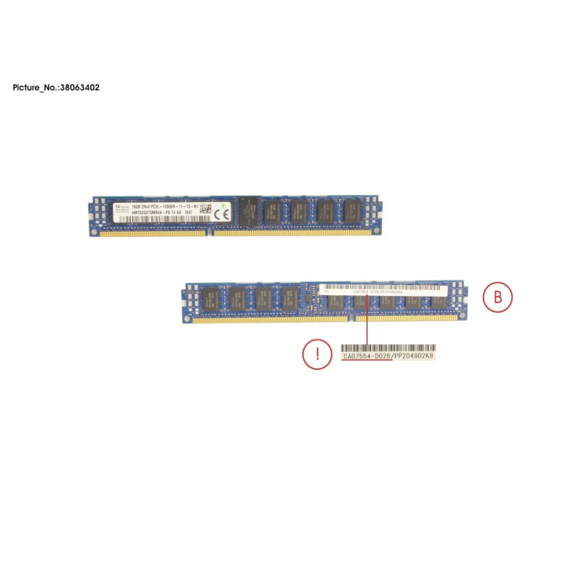 38063402 - DX1.200 S3.S4 CACHEMEM 16GB 1X DIMM