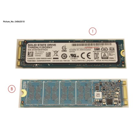 34062510 - DX60S4 BUD (M.2. 128GB) for FC.12G SAS