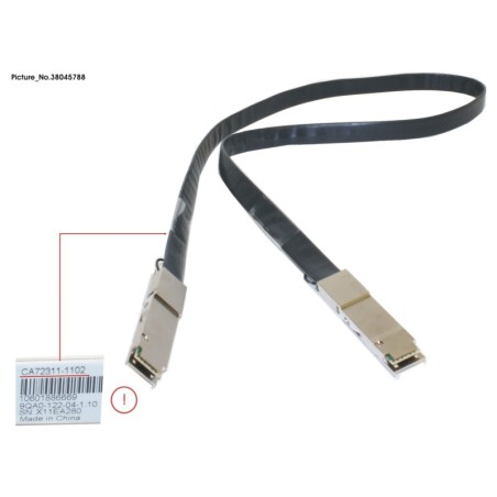 38045788 - DX S3 HE QSFP+ CU CABLE 1.1M
