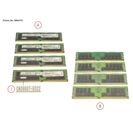 38062751 - DIMM-Kit 128GB (4 32GB)