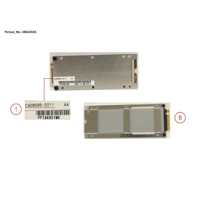 38062555 - DX100 S5 SPARE BUD(M.2) T2.256GB