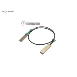 38064930 - DX HE QSFP+ CU CABLE 1.1M (FCI)