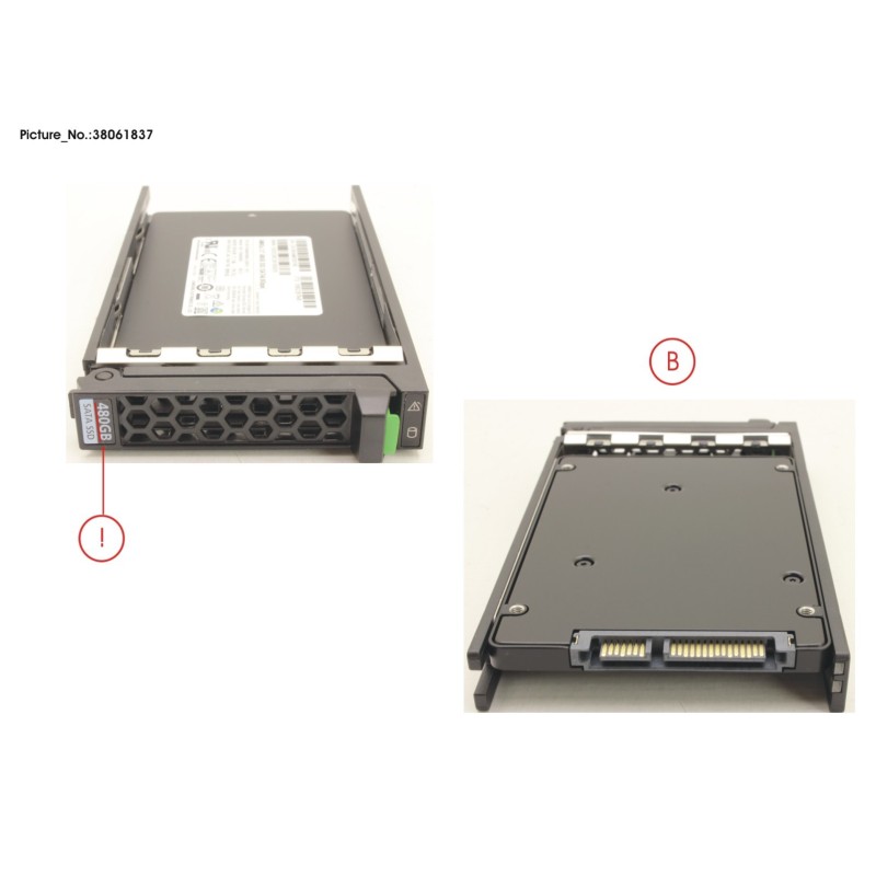 38061837 - SSD SATA 6G 480GB MIXED-USE 2.5  H-P EP
