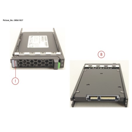 38061837 - SSD SATA 6G 480GB MIXED-USE 2.5  H-P EP