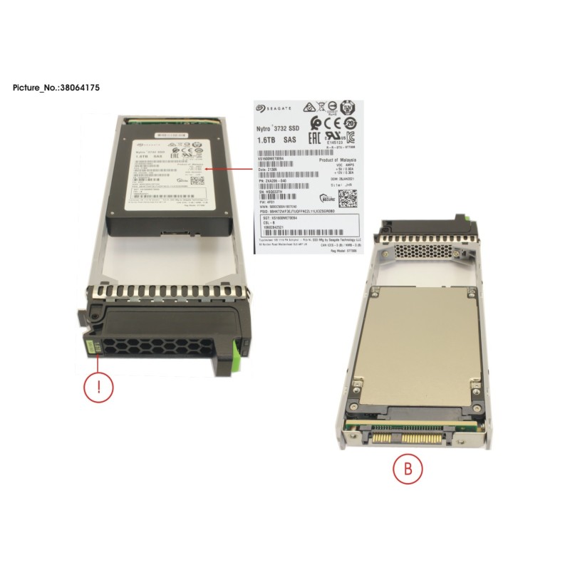 38064175 - JX40 S2 TLC SSD 1.6TB WI SED