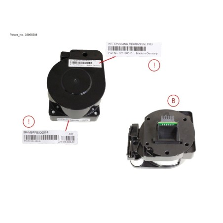 38065508 - SPOOLING MECHANISM CRU. 3U. FJJ. 42U