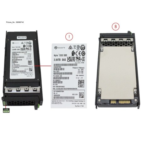 38066743 - SSD SAS 12G RI 3.84TB IN SFF SLIM