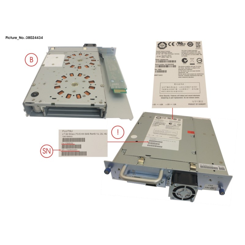 38024434 - ET LT S2 DRIVE SAS LTO-5 HH ROHS SPARES