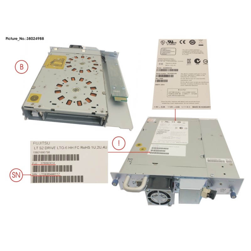 38024988 - ET LT S2 DRIVE FC LTO-6 HH E-TEIL