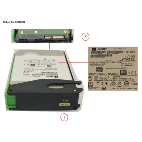 38049084 - JX60 S2 3.5  8TB 7K2 SAS SPARE