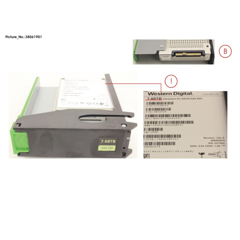 38061901 - JX60 S2 TLC SSD 7.68TB RI