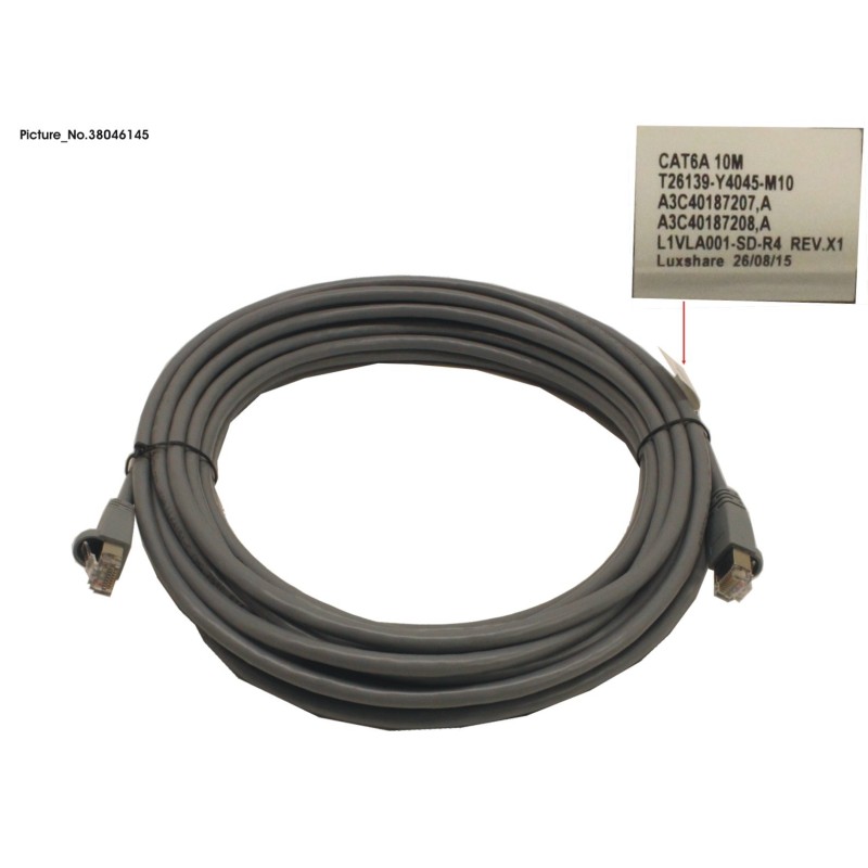 38046145 - CABLE CAT 6A. RJ45. 10M