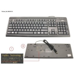 38039374 - KB410 USB BLACK US.INT