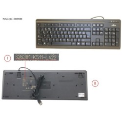 38039380 - KB410 USB BLACK DE.US
