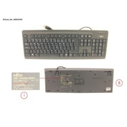 38039390 - KB410 USB BLACK LT.US
