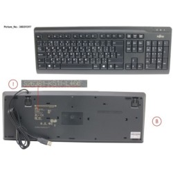 38039397 - KB410 USB BLACK AR.GB