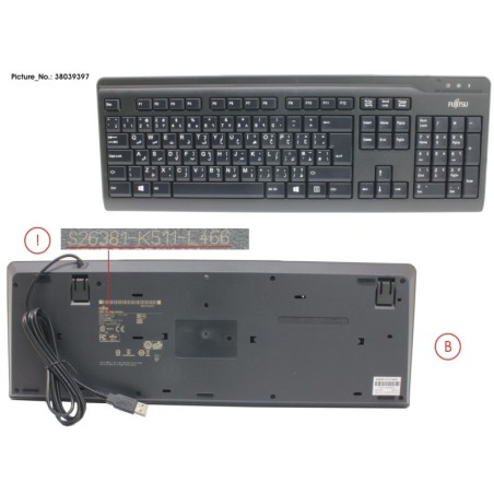 38039397 - KB410 USB BLACK AR.GB
