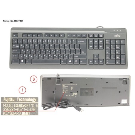 38039401 - KB410 USB BLACK JP.US