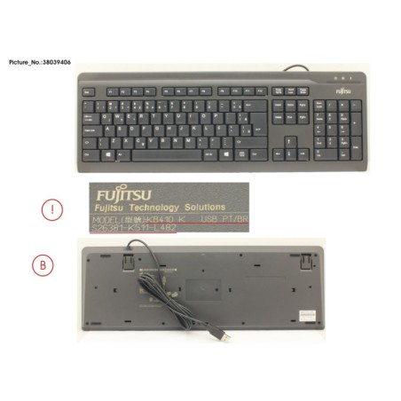 38039406 - KB410 USB BLACK PT.BR