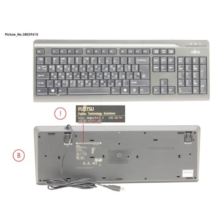 38039415 - KB410 USB BLACK GB.TM