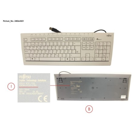 38064501 - KEYBOARD KB521 SE.FI ECO
