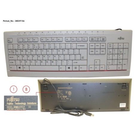 38039156 - KEYBOARD KB521US US