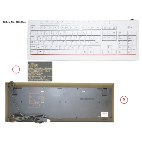 38039165 - KEYBOARD KB521 DE.US