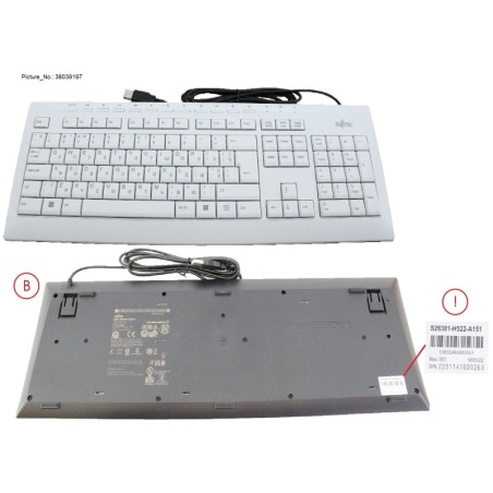 38039197 - KEYBOARD KB521 UA