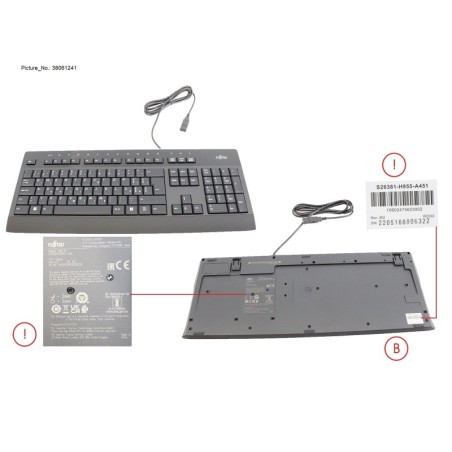 38061241 - KEYBOARD KB955 USB PL