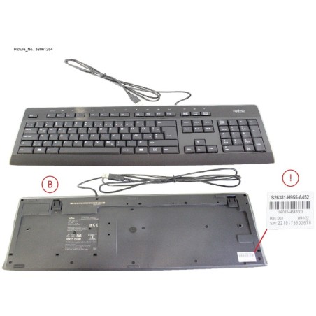 38061254 - KEYBOARD KB955 USB IS