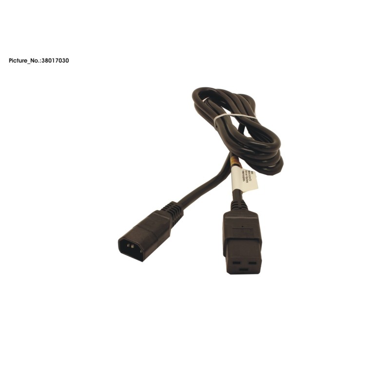 38017030 - POWER CORD IEC320 C19 -  UK BS13.13