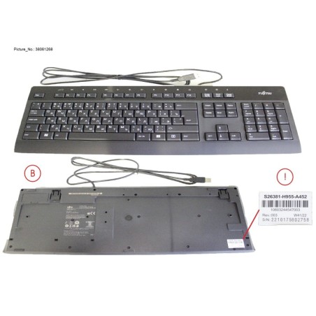 38061268 - KEYBOARD KB955 USB KZ