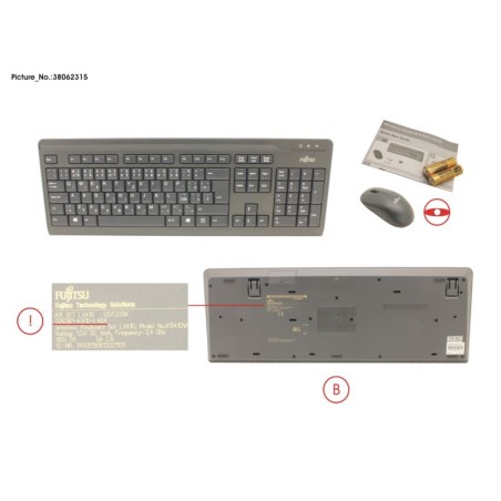 38062315 - WIRELESS KB MOUSE SET LX410 CZ.SK