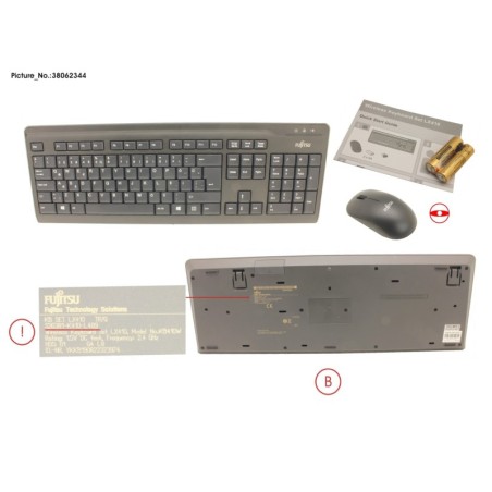 38062344 - WIRELESS KB MOUSE SET LX410 TR.Q