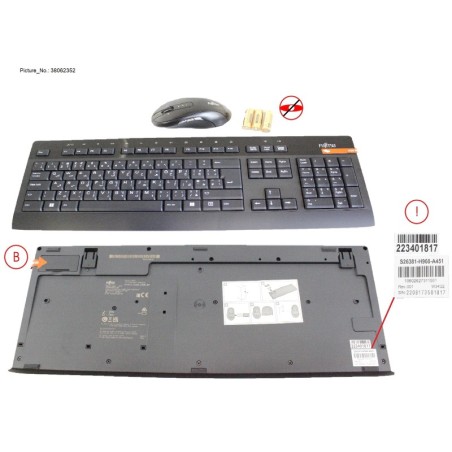 38062352 - WIRELESS KB MOUSE SET LX960 AR.GB
