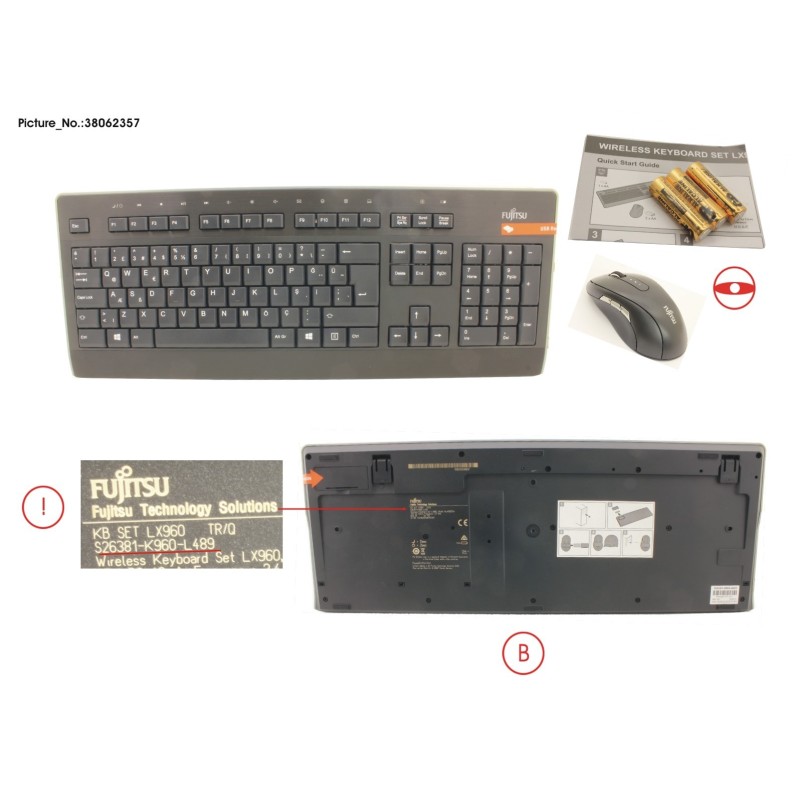 38062357 - WIRELESS KB MOUSE SET LX960 TR.Q