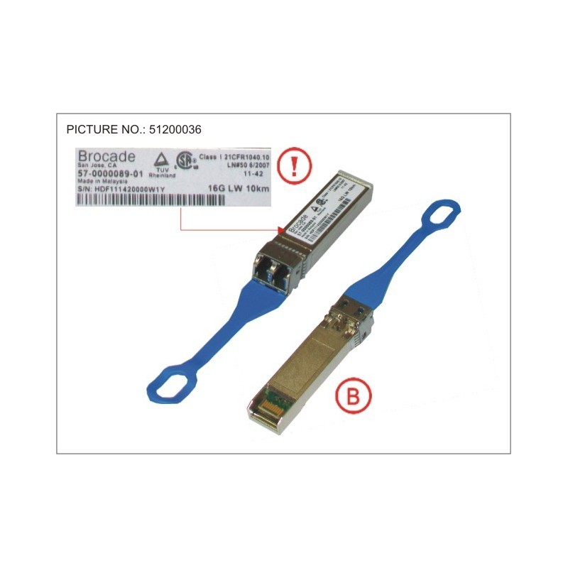 34034880 - 1 SFP SMF FIBRE. 16GB.S   10KM