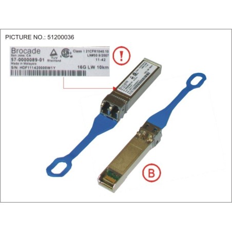 34034880 - 1 SFP SMF FIBRE. 16GB.S   10KM