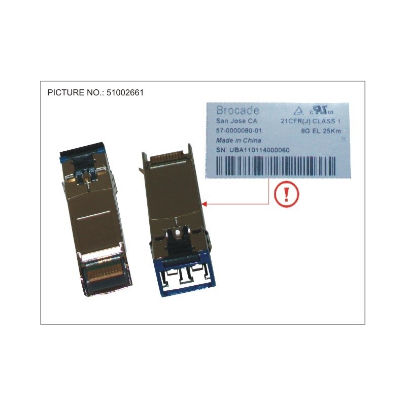 34024909 - SFP SINGLE MODE FIBRE. 8 GB.S 25 KM