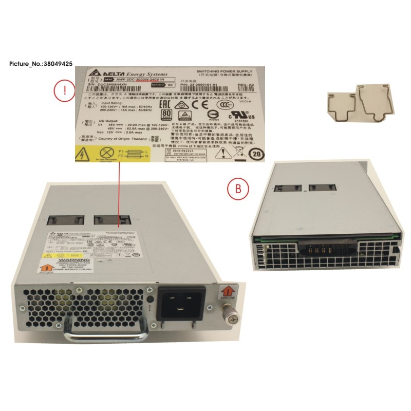 38049425 - FRU.1 240V AC POWER SUPPLY.3000W.NPI
