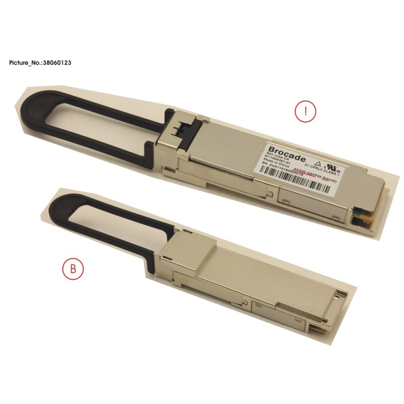 38060123 - QSFP.SWL.4X32G WITH BREAKOUT.1-PK