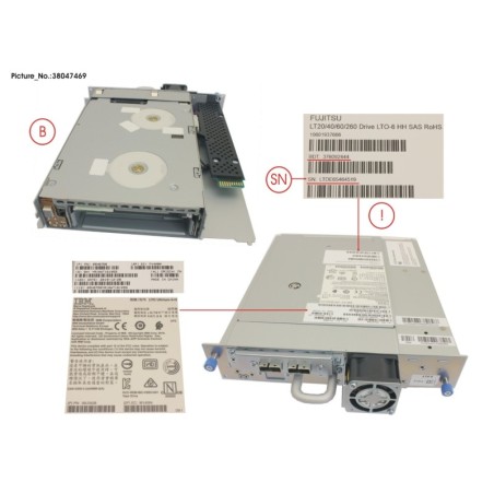 38047469 - ET LT S2I DRIVE SAS LTO-6 HH E-TEIL