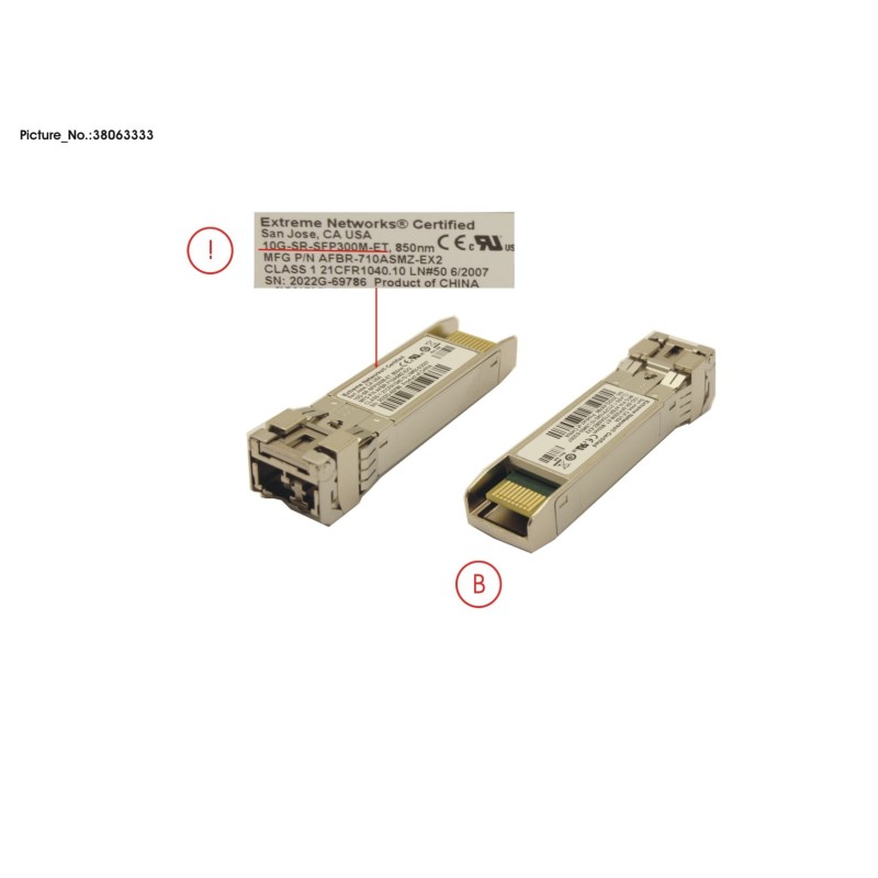 38063333 - 10G SR SFP