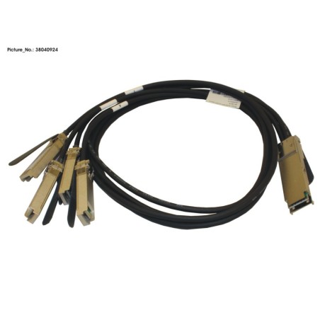 38040924 - QSFP+.4XSFP+ BREAKOUT CABLE BROCADE 1M
