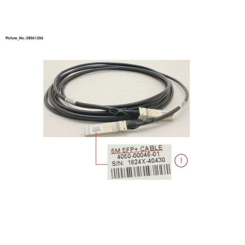 38061206 - 10G SFP+ DAC CABLE. PASV COPPER. 5M